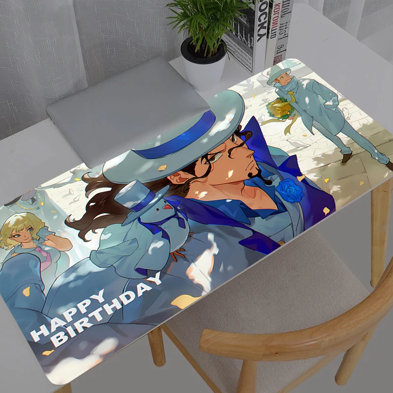 

Большой коврик для мыши, прочный, с аниме-дизайном, для геймеров, современный коврик для компьютерного стола, клавиатуры, ноутбука, XXL игровой коврик для мыши.