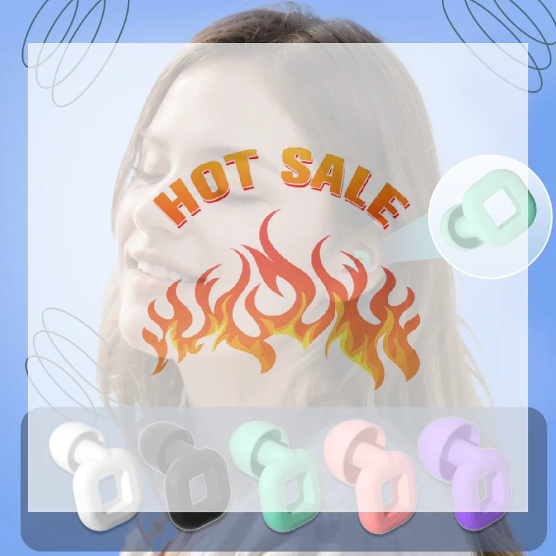 الحفل الأذن المقابس سيليكون النوم الأذن المقابس الحد من الضوضاء مكافحة الشخير الصوت قابلة لإعادة الاستخدام التركيز والنوم للمرأة رجل #1