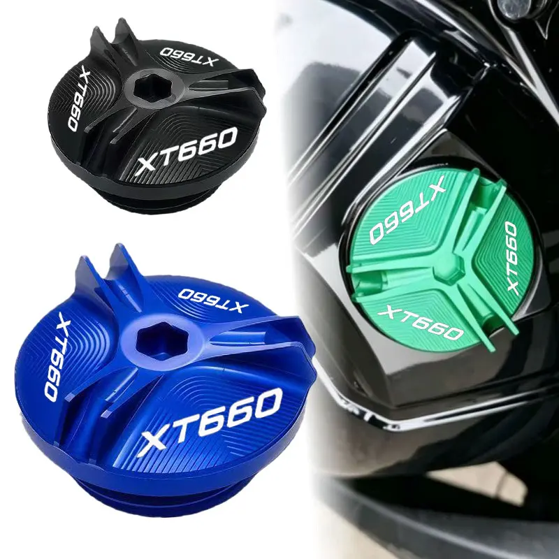 Motorcycle Engine Oil Cap Bolts Fuel Filler Cap Protection For YAMAHA XT660 X R Z XT660X XT660R XT660Z 2004-2026 Accessories