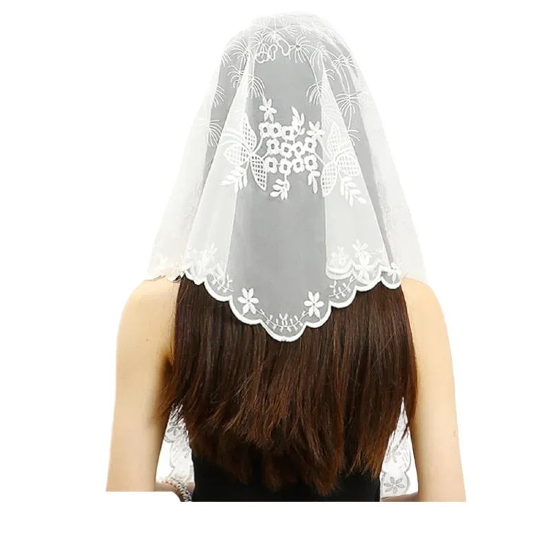 

Color Wedding Accessories Veil, Fashionable Lace Triangle Scarf, Classic Lace Scarf Mantillas