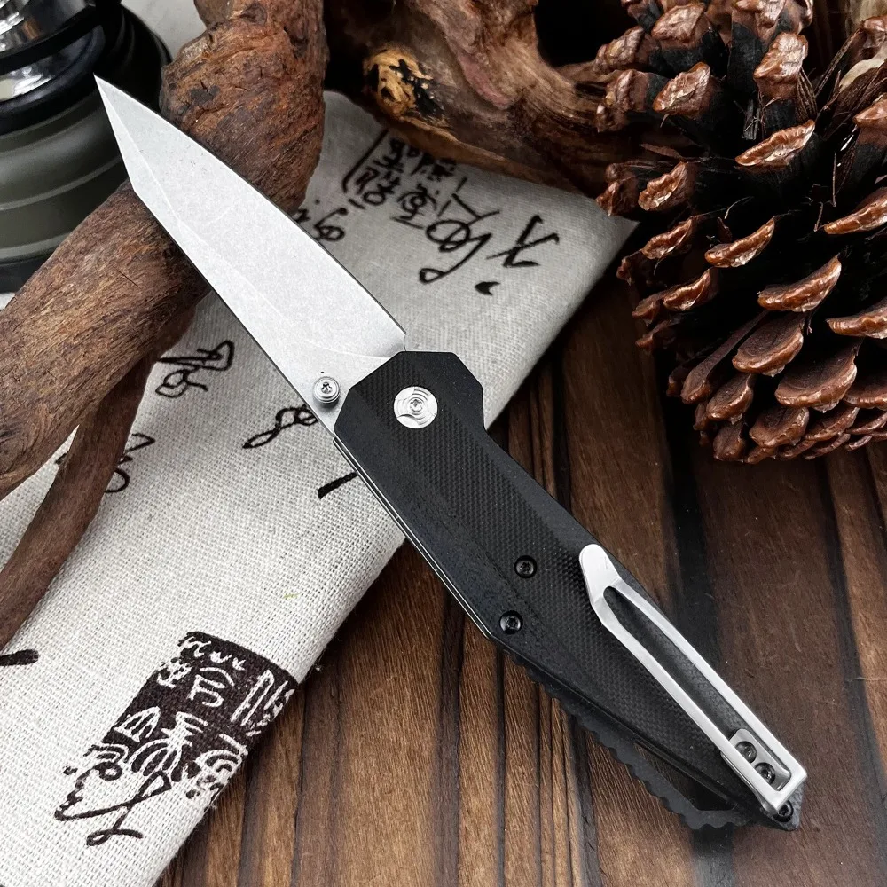 

2025 EDC Floding Knife 8Cr13Mov Blade G10 Ручка Открытый выживания Кемпинговые ножи Тактические охотничьи ножи Карманный нож