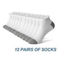 AOTOLK 6/12 Pairs Cotton Man and Women Socks Sports Solid Color Male's Short Sock Cycling Breathable Ankle Summer Running Socks