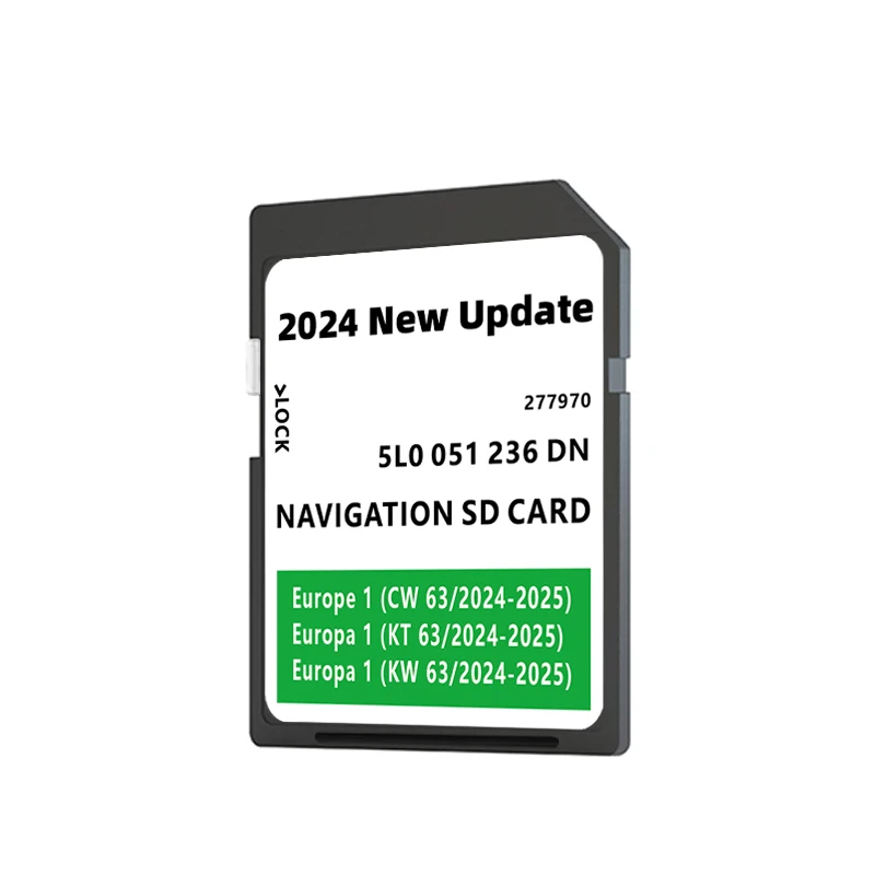 for Skoda Amundsen 2 SAT NAV SD Card 32GB Europe UK 2024-2025 5L0051236DN Navigation Maps