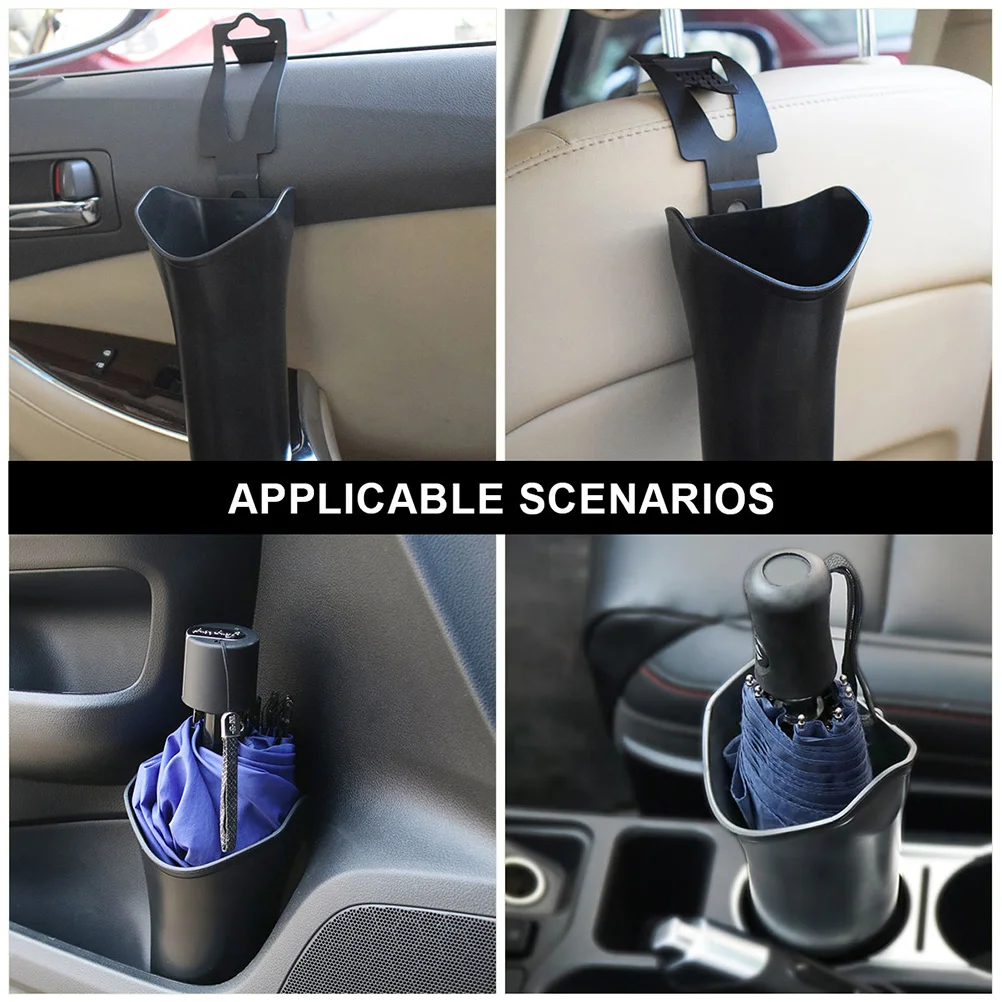 

Car Umbrella Bucket High-quality Plastic Durable Non-deform Heat Resistant Storage Bucket Car Seat Back Umbrella Holder for Most