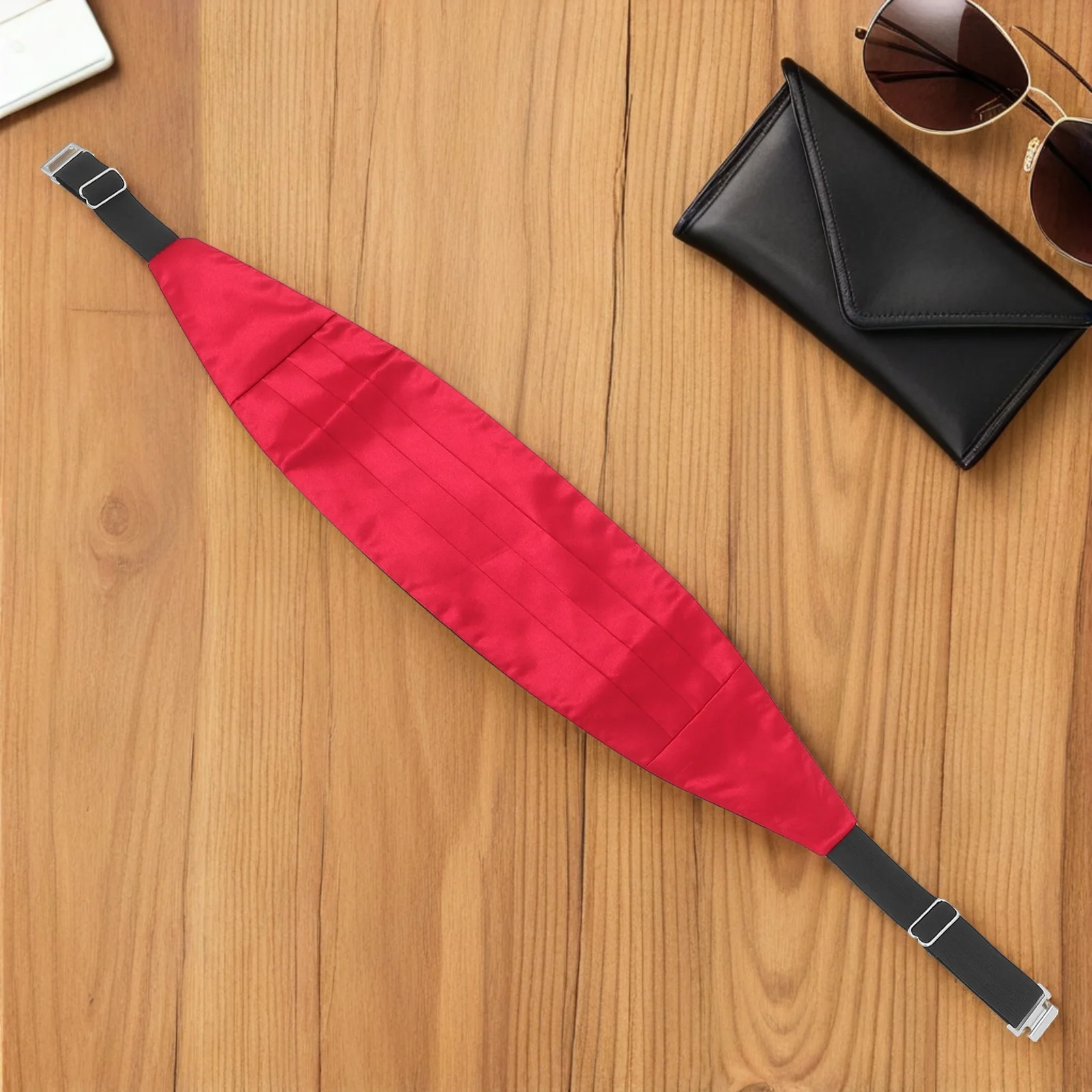 

Men's Red Satin Cummerbund Adjustable Formal Waistband Wedding Tuxedo Suit Accessory Suit Satin Cummerbund Wedding Event Belt