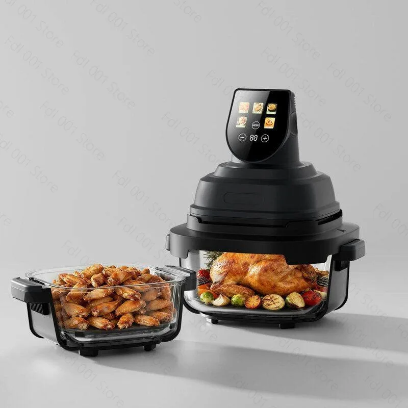 Smart Visual Air Fryer Double Layer Oil-Free Multi-Functional Automatic Cooking Oven for Home Kitchen - Household Appliance