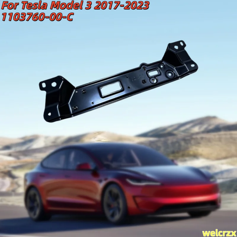 For Tesla Model 3 2017-2023 Radar Controller Sensor Iron Bracket Prompt Pedestrian Anti-collision ACC Module Base1103760-00-C