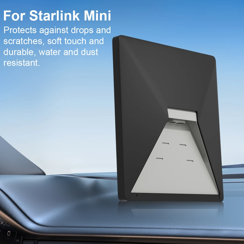 Funda de silicona líquida cubierta protectora impermeable cubierta de silicona con pegatina antirreflejos funda protectora para Starlink Mini