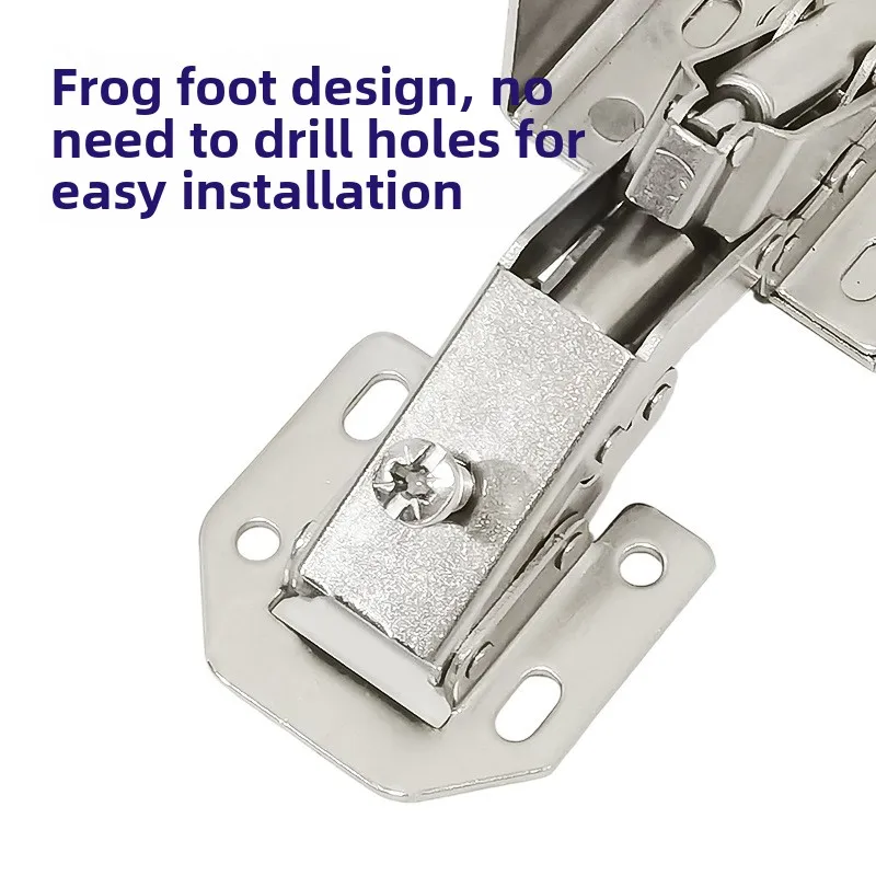 Side Mount Frog Cabinet Hinge Soft Close Damper Mm Electroplated Iron Bridge Lift-Up Doors Box Lids Furniture Repair Quiet