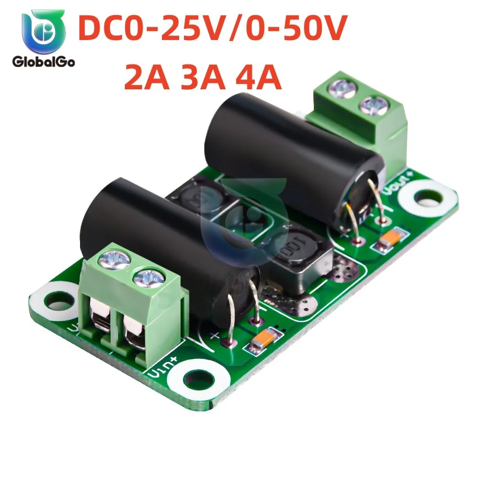 DC Power Filter Board 0-25V/0-50V 2A/3A/4A Class D Power Amplifier Module Interference Suppression Board EMI Suppression