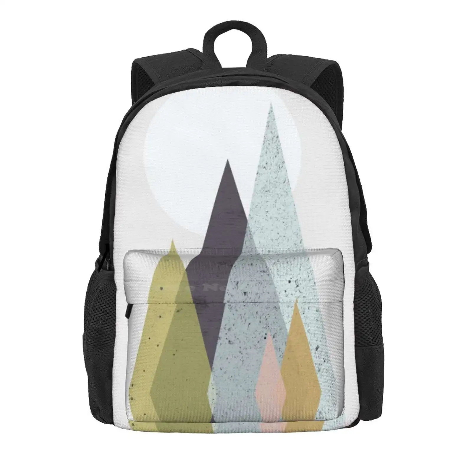 Mid-Century Scandinavian Mountains Hot Sale Schoolbag Backpack Fashion Bags Mid Century Mountains Scandinavian Modern Fifties