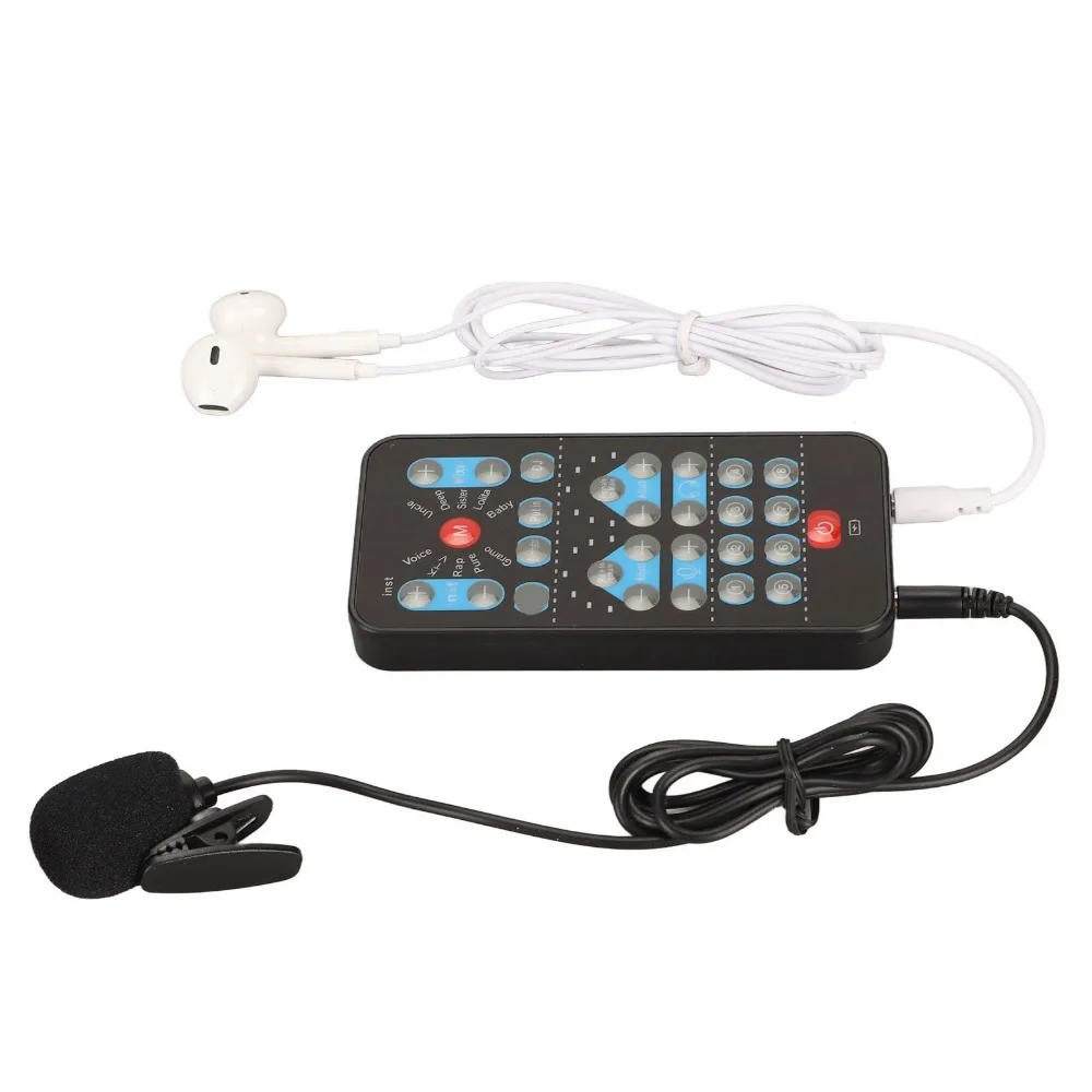 M10 Handheld Voice Changer Fine Tuning Male Female Voice Switch Sound Changer Card Karaoke Function Voice Changer Device