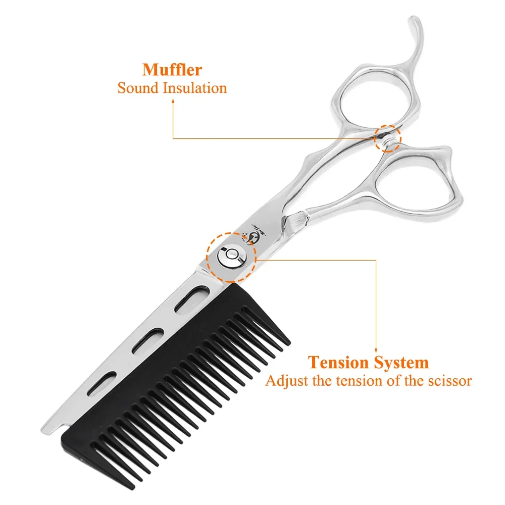 

Premium Hair Cutting Scissors with Detachable Comb Professional Salon Hair Scissors Precision Blades for Haircuts Durable A0194A