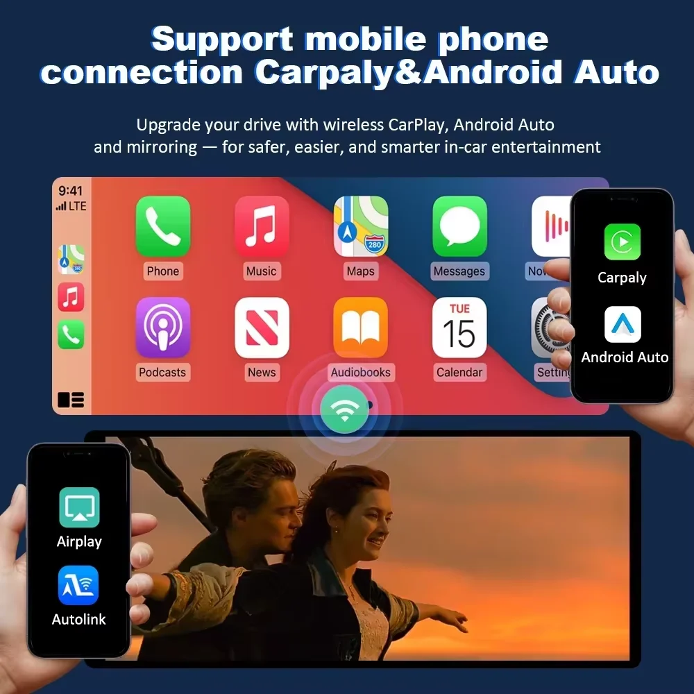 Radio de coche con pantalla táctil multimedia de 7 pulgadas, Linux, CarPlay inalámbrico, Android Auto, para Seat Ibiza 6j 2009 2010 2011 2012 2013, con Airplay, Autolink, Mirror Link, WiFi, Bluetooth, GPS, navegación y sistema inteligente.