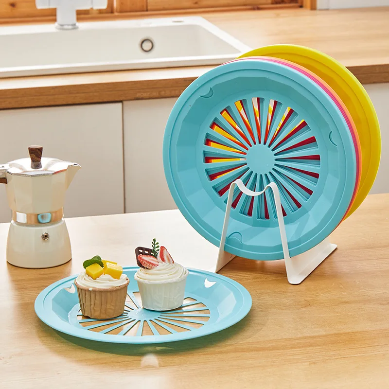 6Pcs Set of Dishwasher Safe Reusable Paper Plate Holders,Protects Hands From Hot,and  Perfect for Picnics, BBQs, and Parties