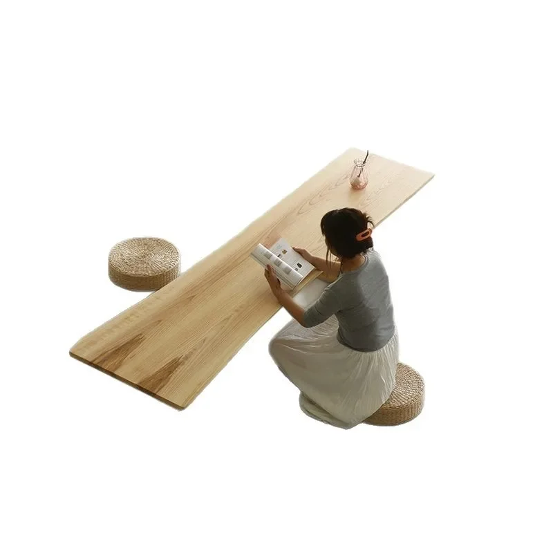 

Solid wood coffee balcony small tea table light luxury Japanese log tatami bay window low minimalist small