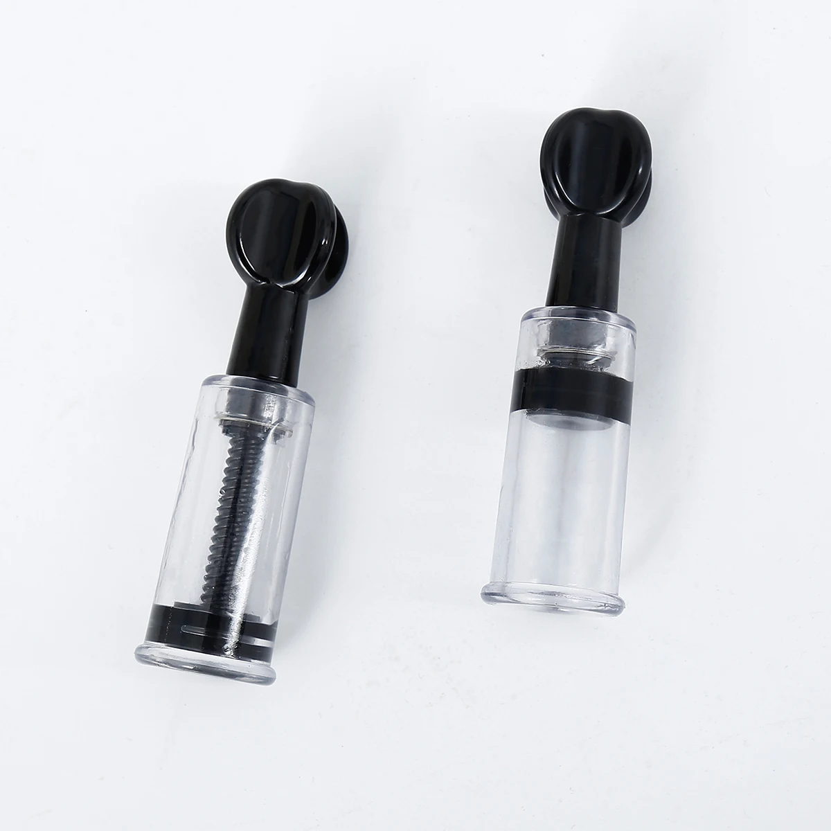 Adult Plastic Nipple Suction Cups Sex Toy Clear Black Rotating Vacuum Twist Breast Sucker Women Men Boobs Enlarger Pump Products