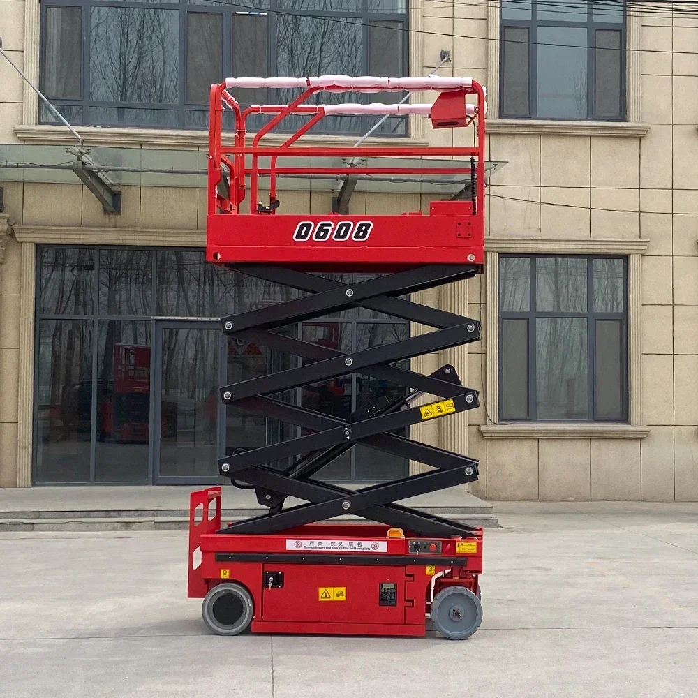 Hydraulic Mobile Scissor Lift 10m 12m 14m 18m 300Kg 1T 2T Aerial Work Capacity Electric Tables Manlift Mobile Platform