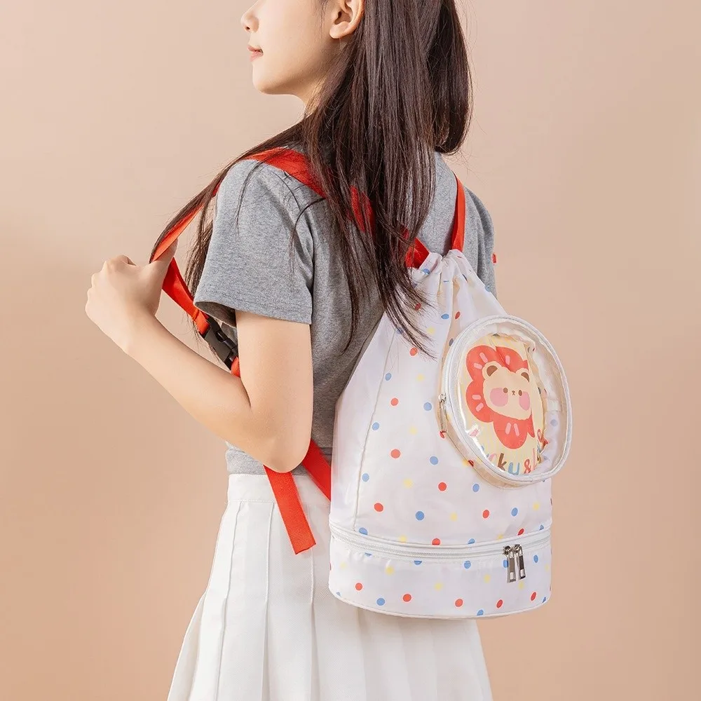 Waterproof Children's Swimming Bag Dry Wet Separation Beam Mouth Kids Beach Bag Cartoon Shoe Compartment Swimm Storage Bag