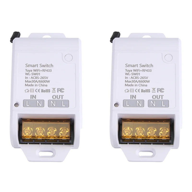 

A29F-2X Zigbee Graffiti Wi-Fi умный переключатель включения/выключения 30A WIFI + RF433 высокая мощность пульт дистанционного управления голосовая лампа многофункциональный переключатель