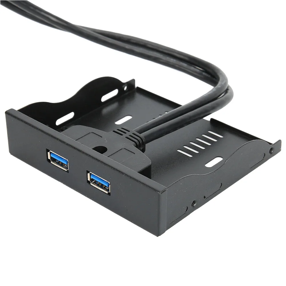 USB3.0 Floppy Front Panel 3.5'' Floppy Bay 19 Pin to 2 Interface USB3.0 HUB Floppy Front Panel Front Panel