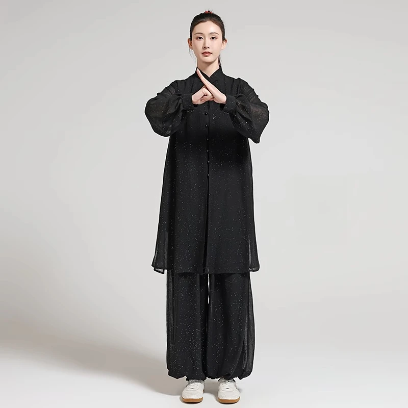 Tai Chi Kung Fu Suit Chinese Traditional Martial Arts Uniform for Women and Men Fluid Drape Breathable & Comfortable