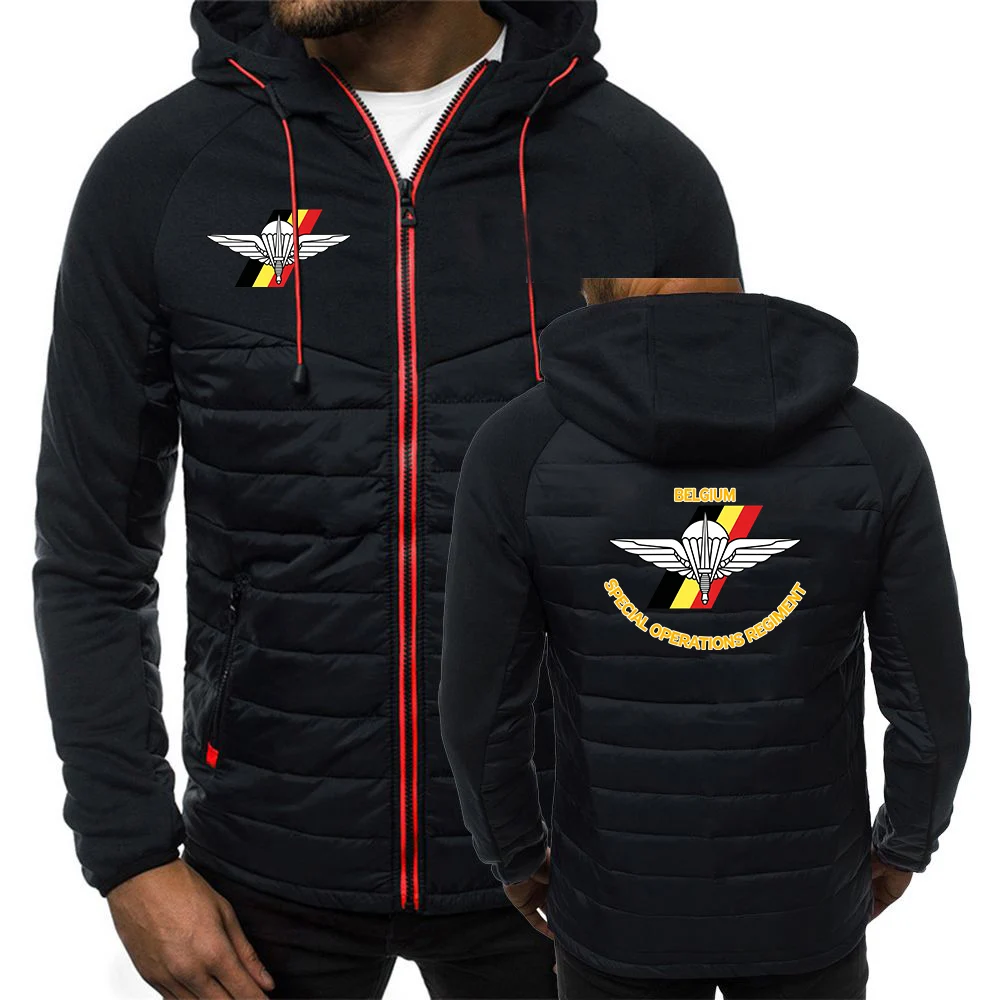 New Style 2026 Spring And Autumn Men's Hoodies Belgium Special Forces Special Operations Regiment Logo Print Premium Coat Jacket