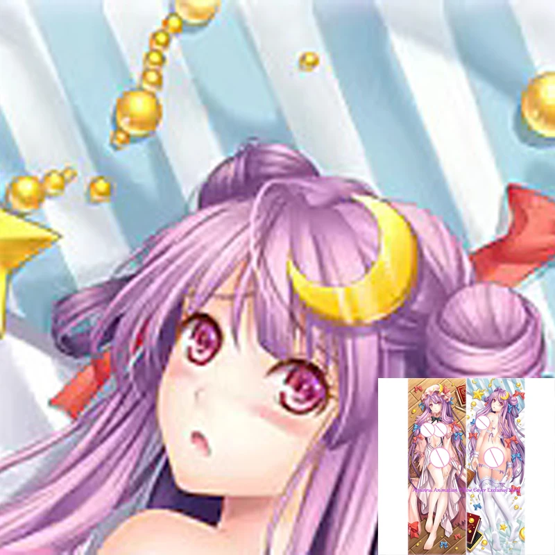 

Anime Pillow Cover Dakimakura Patchouli Knowledge 2 Side Printed Hugging Body Pillowcase Cushion Cover Bedding Decor