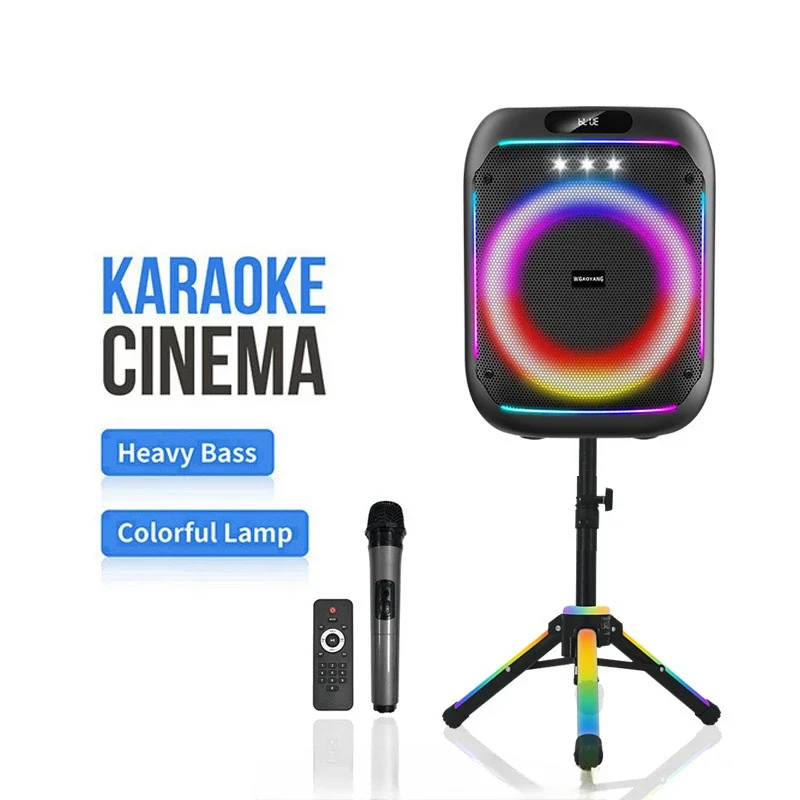 

Parlantes Altavoz Inalambrico Caixa De Som Outdoor Wireless Karaoke Speaker Partybox Portable Bluetooth Speaker