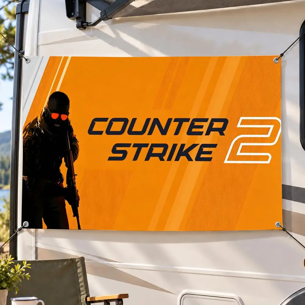 Game Shooter Counter-Strike Flags Decorative Flag Banner Indoor Outdoor Garden Yard Patio Party Camping Wall Decor Gift
