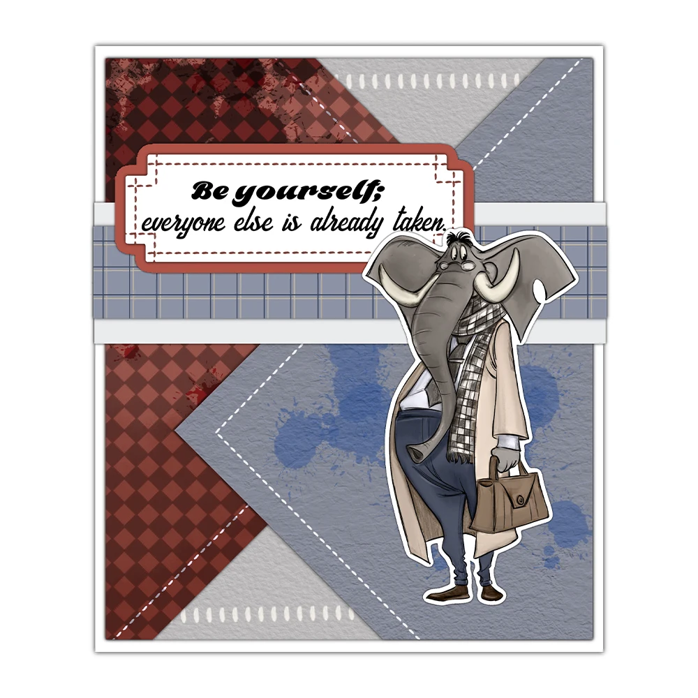 Mangocraft Cartoon Working Ani - огляд і ціна Clear Silicone Stamps For Card Making