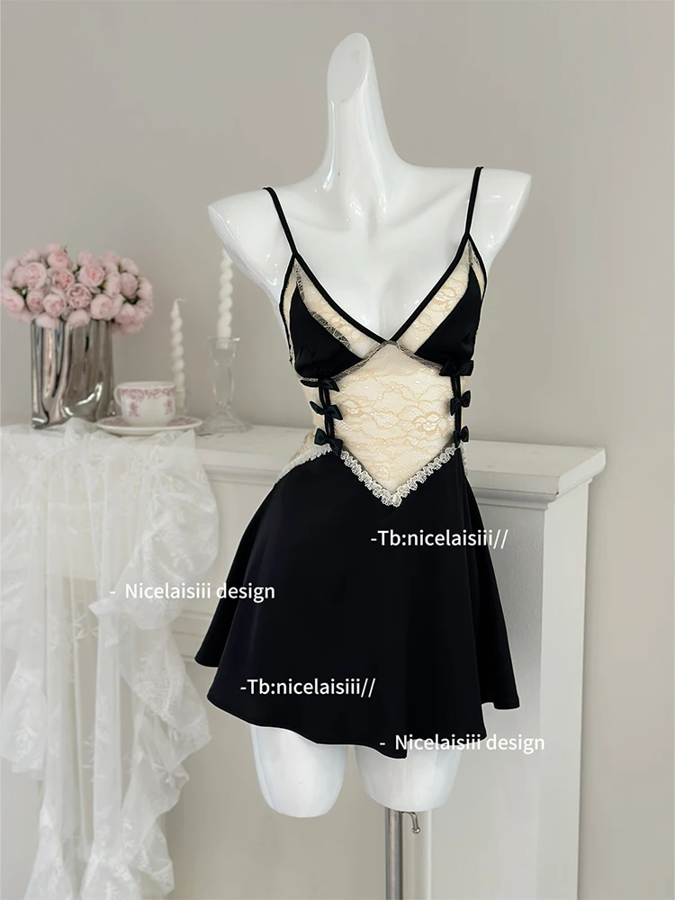 

Women's Black Goth Goth Nightdress Sexy Purple Mini Lingerie Nightwear Bath Robe Gown Nightdress Exotic Red Nightgown Home Dress