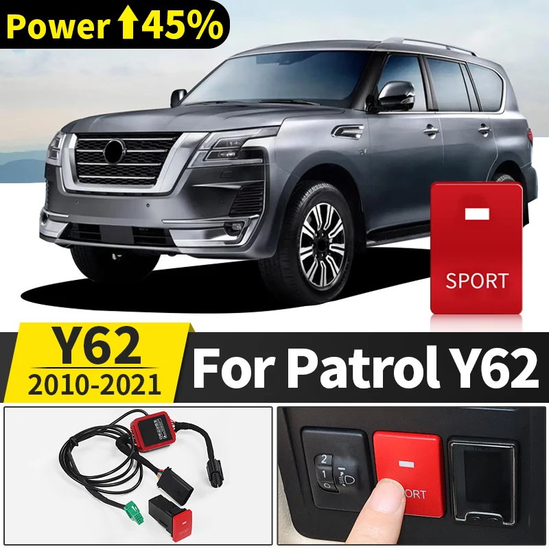 For 2012-2021 Nissan Patrol Y62 Modification Accessories Tuning Power Module Throttle Gate Accelerator Upgrade Power System