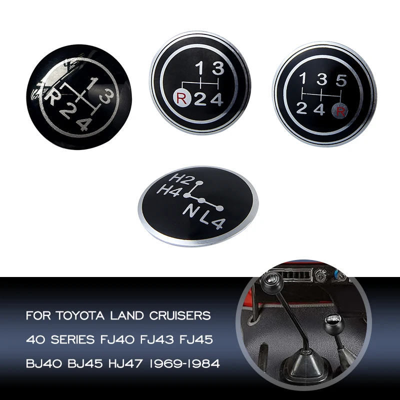 4/5 velocidades H2 H4 para Toyota Land Cruisers 40 series FJ40 FJ43 FJ45 BJ40 BJ45 HJ47 1969-1984 tapa de palanca de cambios de plástico