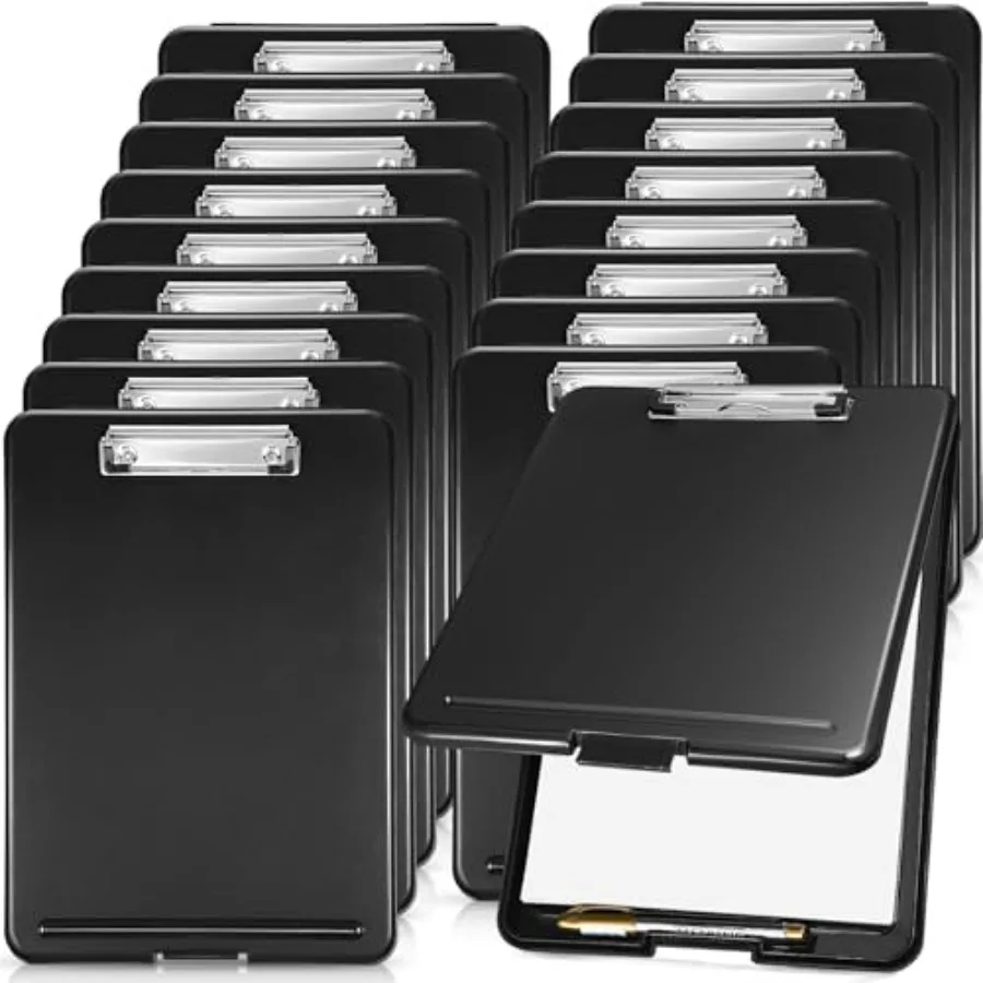 

Pcs Clipboard with Storage Bulks Plastic Storage Foldable Nursing Clipboard with Low Profile Clip for Student Teacher Nurse Emp