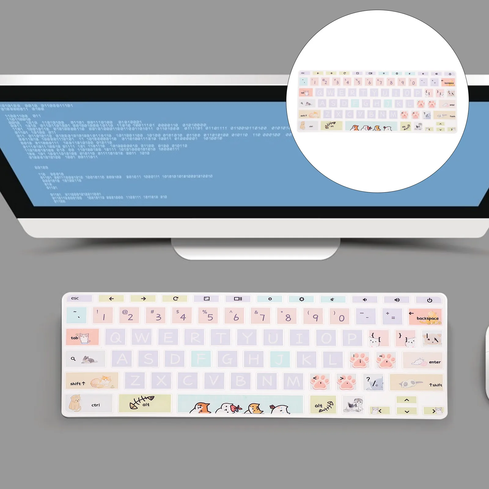 

Keyboard Protector Skin Ultra-Thin Silicone Fit For Chromebook 11.6 G4 Laptop Keyboard Cover Dustproof Quiet Typing Comfortable