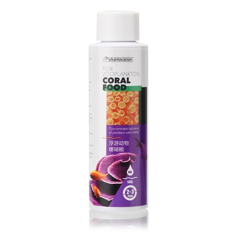 VASTOCEAN Liquid Coral Food Concentrate - for LPS/SPS (Brain/Chalice/Favia) - Phytoplankton & Zooplankton Blend with Amino Acids