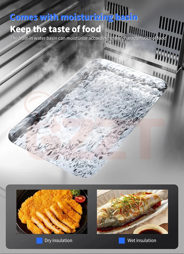 11 Layers Commercial Back+front Double Glass Door Food Warmer Cart Stainless Steel Hotel Restaurant Food Insulation Cabinet