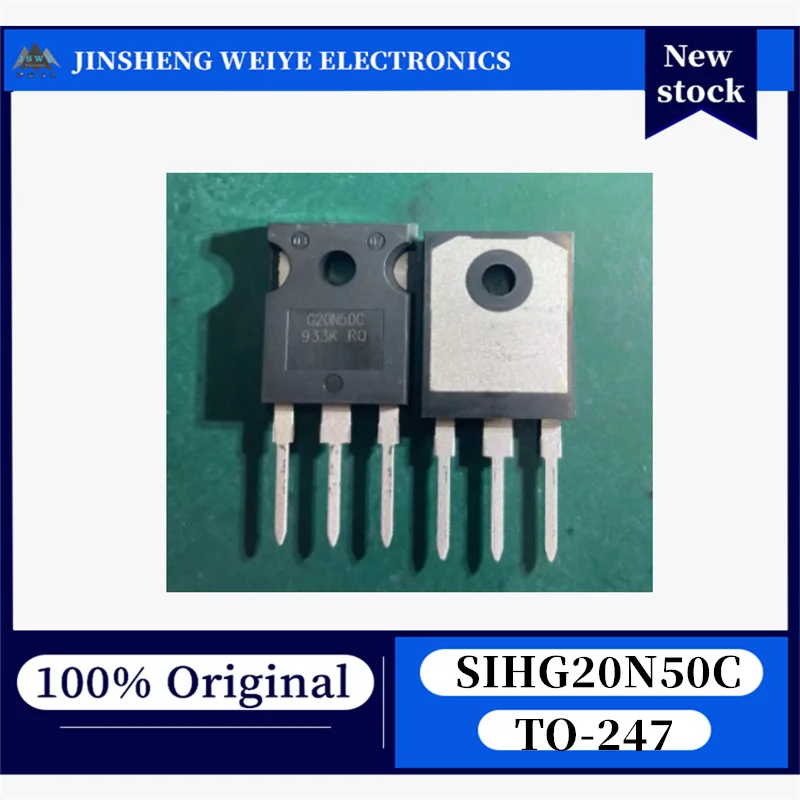 (10/50 pieces) SIHG20N50C-E3 SIHG20N50C TO-247 N-channel 560V 20A through-hole MOSFET. Original stock, fast shipping.