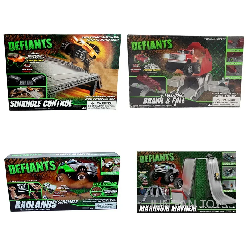 Defiants Sinkhole Control Badlands Scramble Full-bore Brawl Fall Maximum Mayrem Boys Children Car Playset Collections Model 1pc