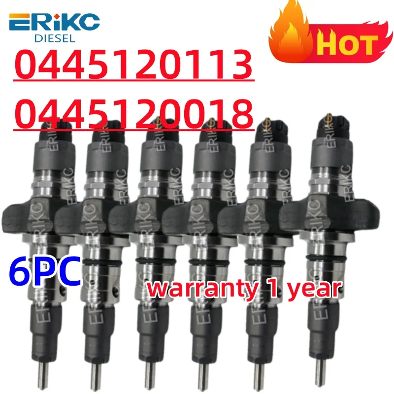 

0445120113 0445120018 Топливная форсунка 0 445 120 113 0 445 120 018 для Dodge Ram 2500 3500 Cummins 5.9L Двигатель ERIKC 6 шт.