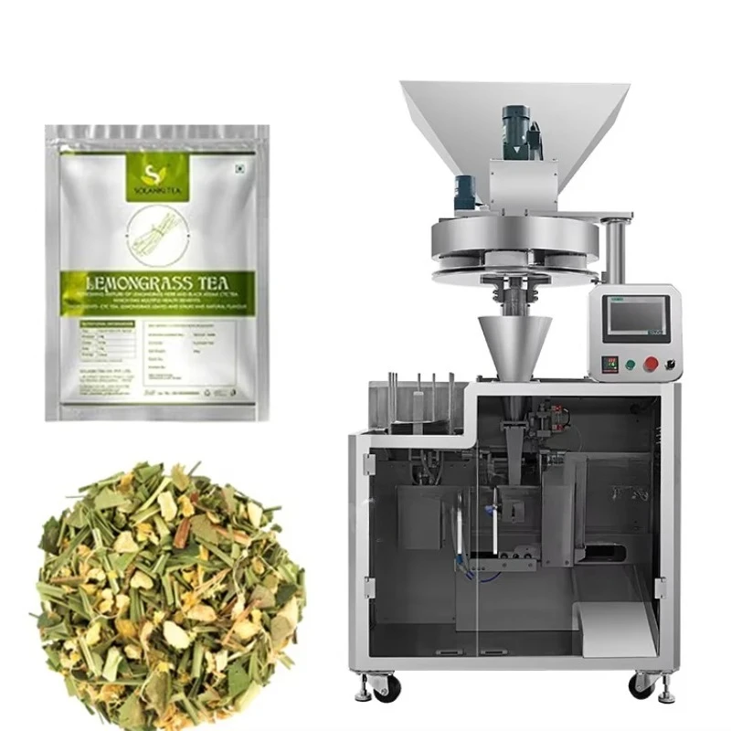 Commercial Prefabricated Bag Packaging Machine, Automatic Granule Packing Machinery for Tea, Lemongrass, Mint & Vanilla