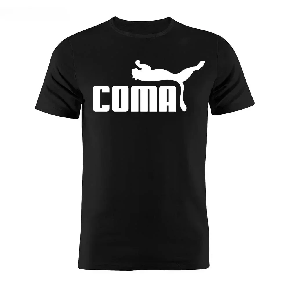 Harajuku graphique T-Shirts hommes vêtements T-Shirts Streetwear drôle Coma parodie unisexe Geek cadeau t-shirt 2024 drôle style d'été