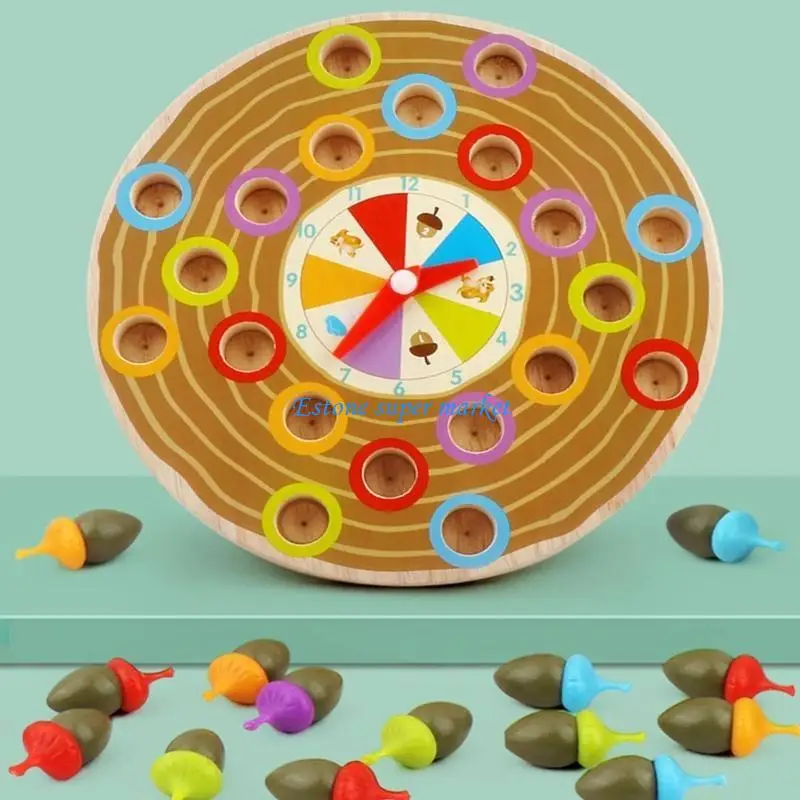 090b Toy Couleur Perle Clip Puzzle Toy pour bébé Fine Motor Companting Matching Toy Toddler Learning Gift