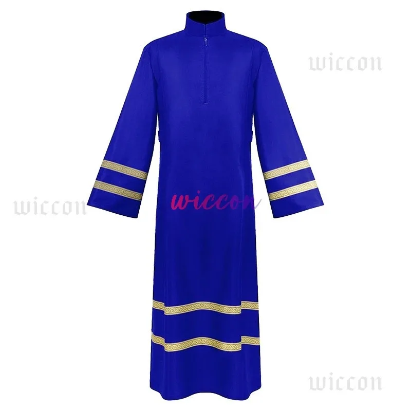 

a7d@Retro Medieval Priests Cosplay White Robe Monks Cloak Cape Top Costume Outfits Fantasia Halloween Carnival Party Fantasy Sui