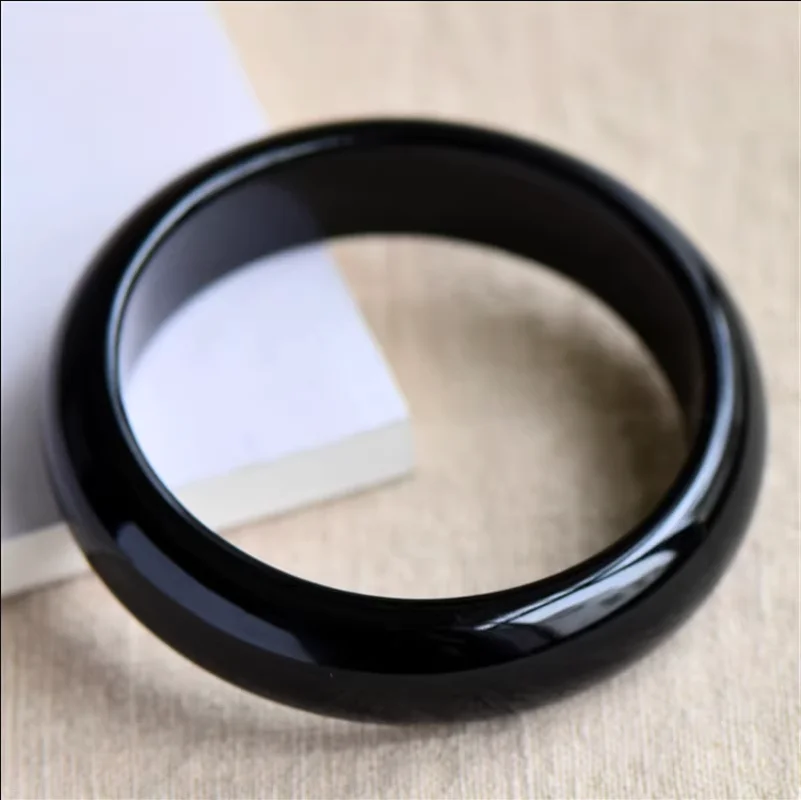 

100% Natural black Chalcedony Real jade bangle bracelets women bangle jade jewelry jadeite jade bangles bracelet for gift women