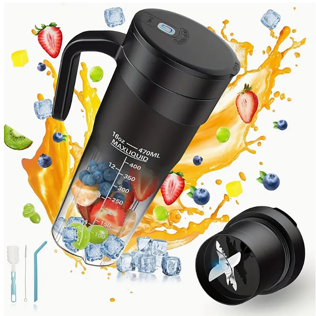 

1pc Portable juicer-multifunctional charging mixer, suitable for children-convenient and easy to use for children