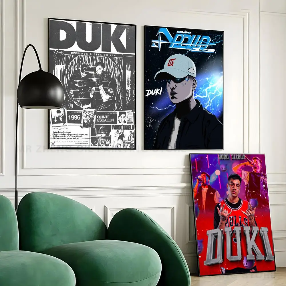 1PC Poster Self-adhesive Art Waterproof Paper Sticker Coffee House Bar Room Rapper Duki Wall Decor