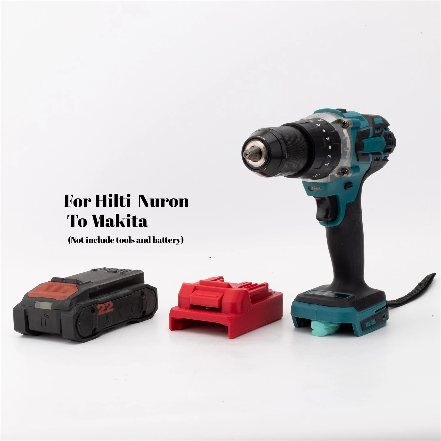 

Адаптер-преобразователь для аккумуляторов Hilti 22V Nuron Lithium для инструментов Makita 18V (без аккумулятора и инструментов)