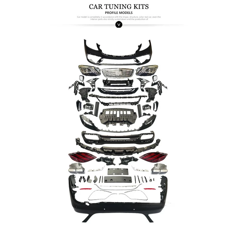 

For W222 Car Modification Body Kit Upgrade S63 Front Bumper s s Rear Bumper s-New